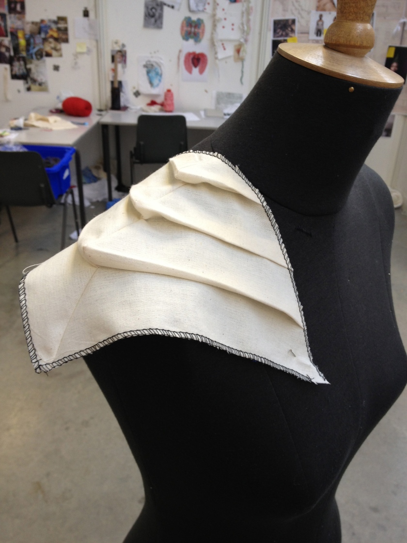 Playing around with pattern cutting and pleats